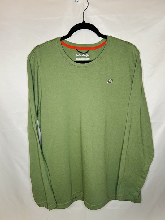 Avalanche Men’s Green Soft Long Sleeve T-shirt - Size XL