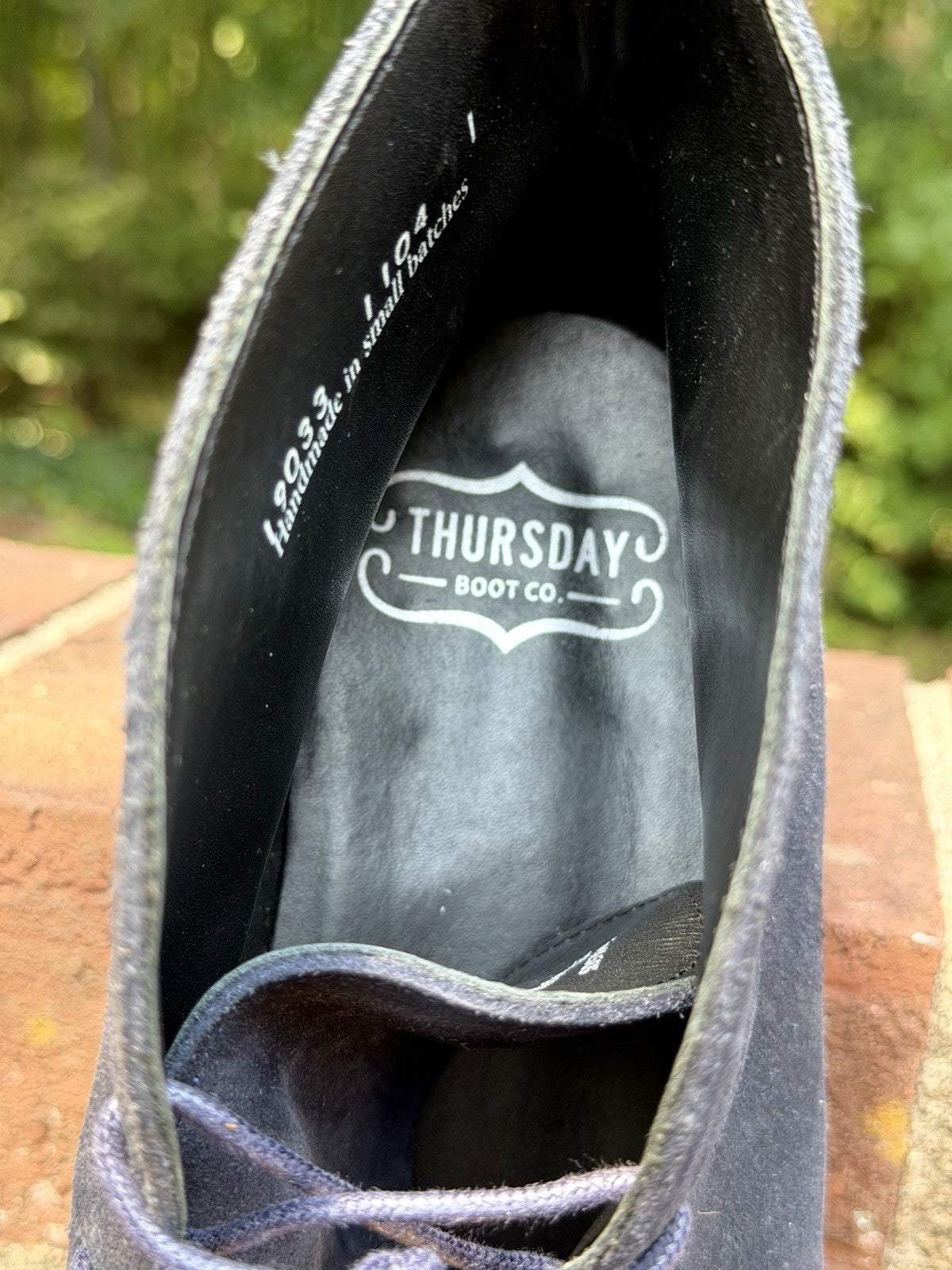 Thursday Boot Co Scout Chukka Boots Midnight Blue Suede Mens Size 11.5 D RARE