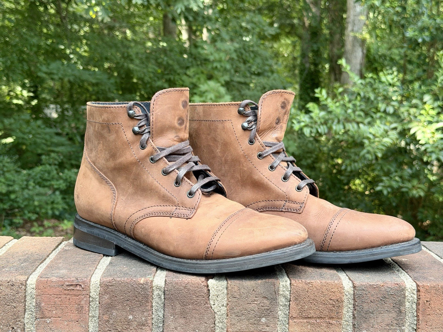 Thursday Boot Co Captain Terracotta Leather Cap Toe Mens Boots Size 11.5