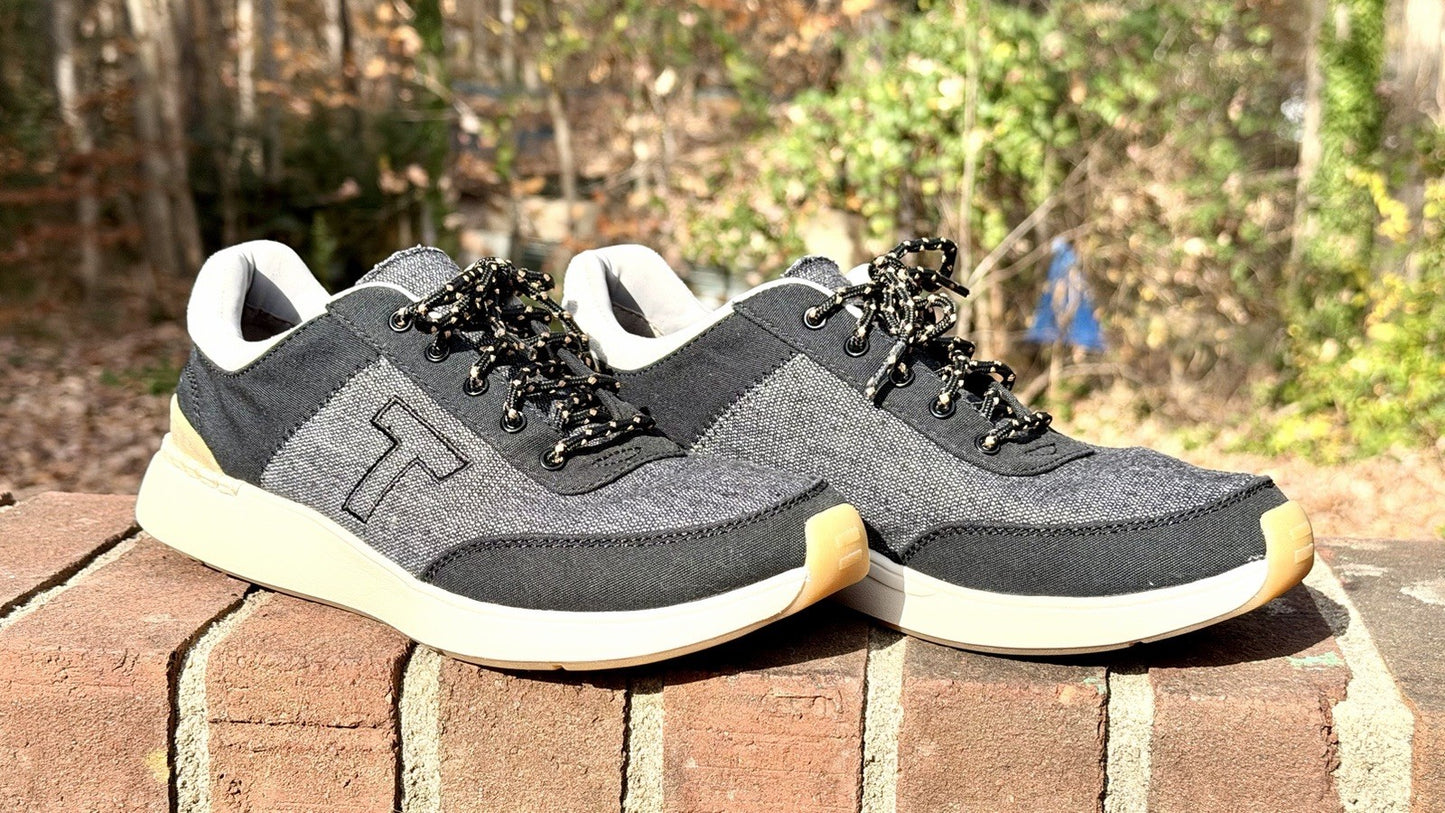 TOMS Heritage Sneakers Women’s 9 Black Canvas Low Top Round Toe Casual Shoes