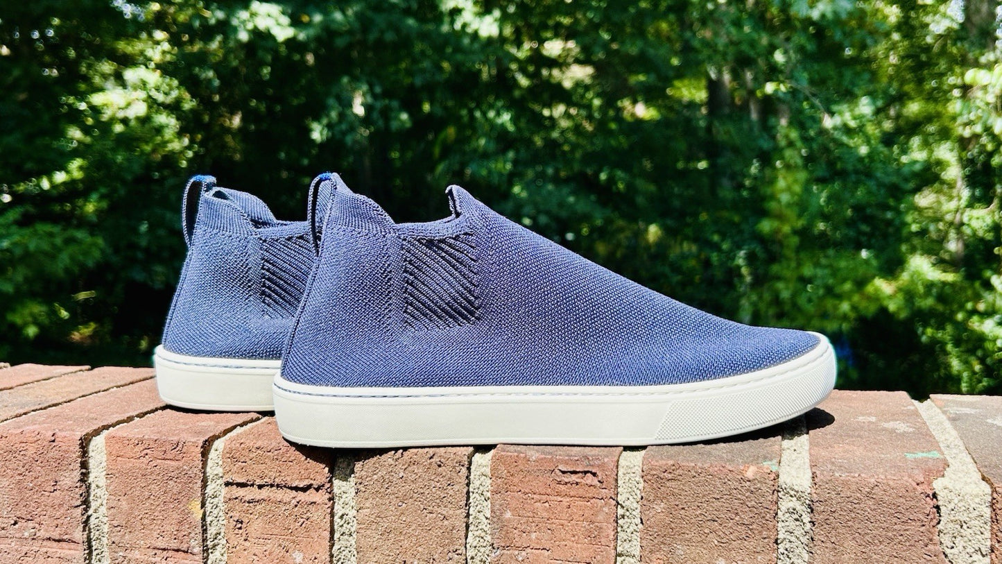 Rothy’s Women’s The Chelsea Pull-On High Top Ankle Boots Nightfall Navy Blue 9.5