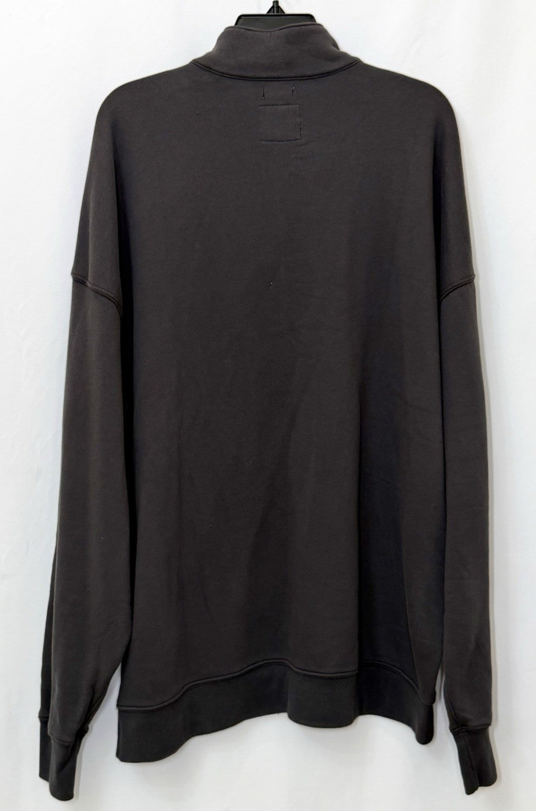 Abercrombie & Fitch Men's XXL Black Essential Half Zip Sweatshirt Moose Logo XL