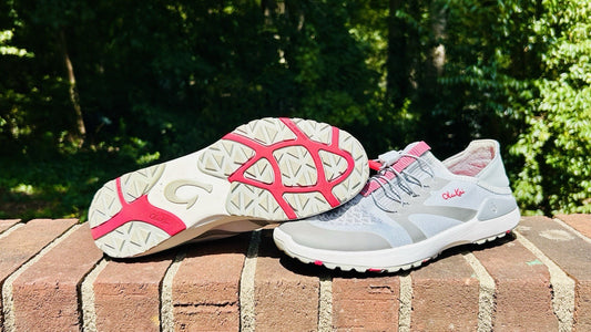 Olukai Women's Miki Trainer Athletic Casual Shoe Pale Grey/Poi  Size 7M