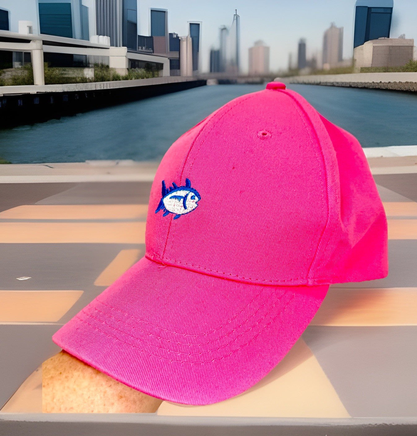 Southern Tide Womens Pink Ball Cap Hat Adjustable Baseball