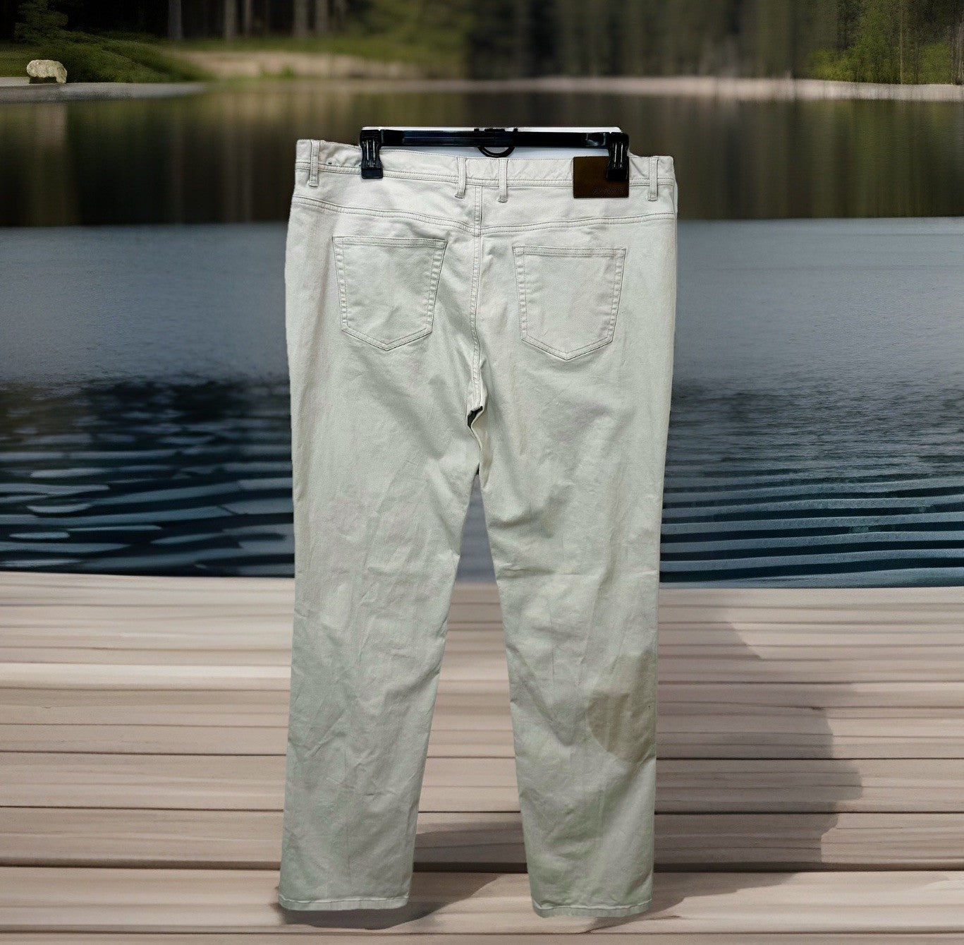 FISH HIPPIE CO. DUNEWALK 5 Pocket Stretch Pants 38x32 W38 L32 Tan / WORN ONCE!!