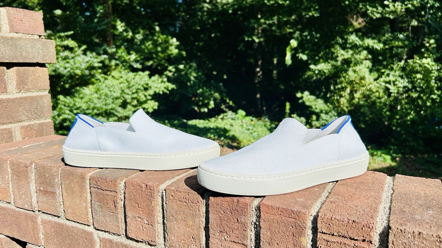 Rothys The Original Slip On Sneaker White Women’s Size 7.5 Comfort Shoes