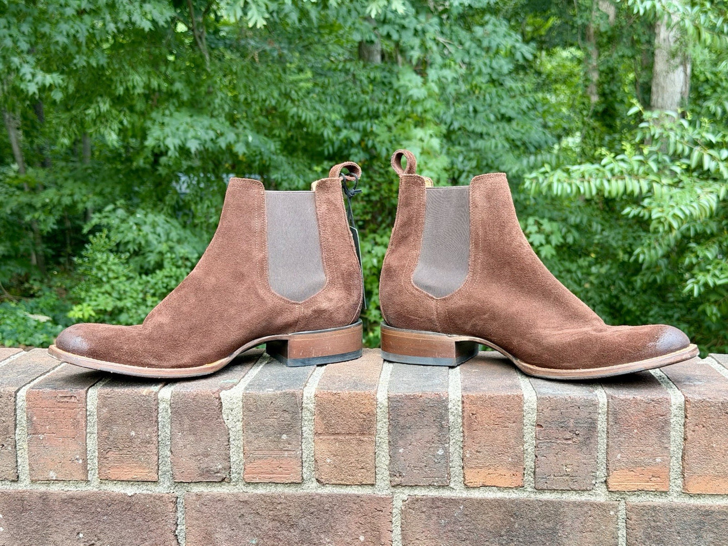 Cody James Black 1978 Franklin Chelsea Boots Mocha Suede Men 12D NWT $245 Retail