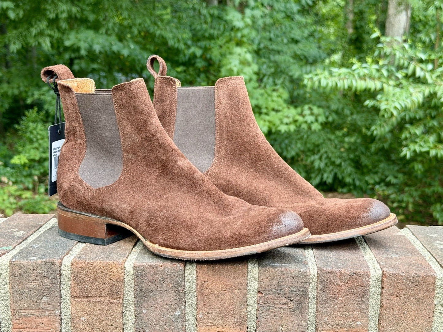 Cody James Black 1978 Franklin Chelsea Boots Mocha Suede Men 12D NWT $245 Retail