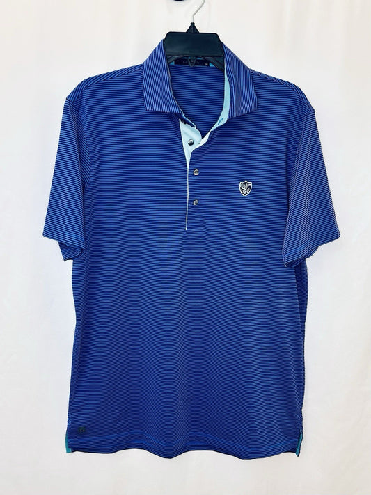 Greyson Santa Ana Polo Color Maltese Blue/Iona Blue Men’s Large | New $110