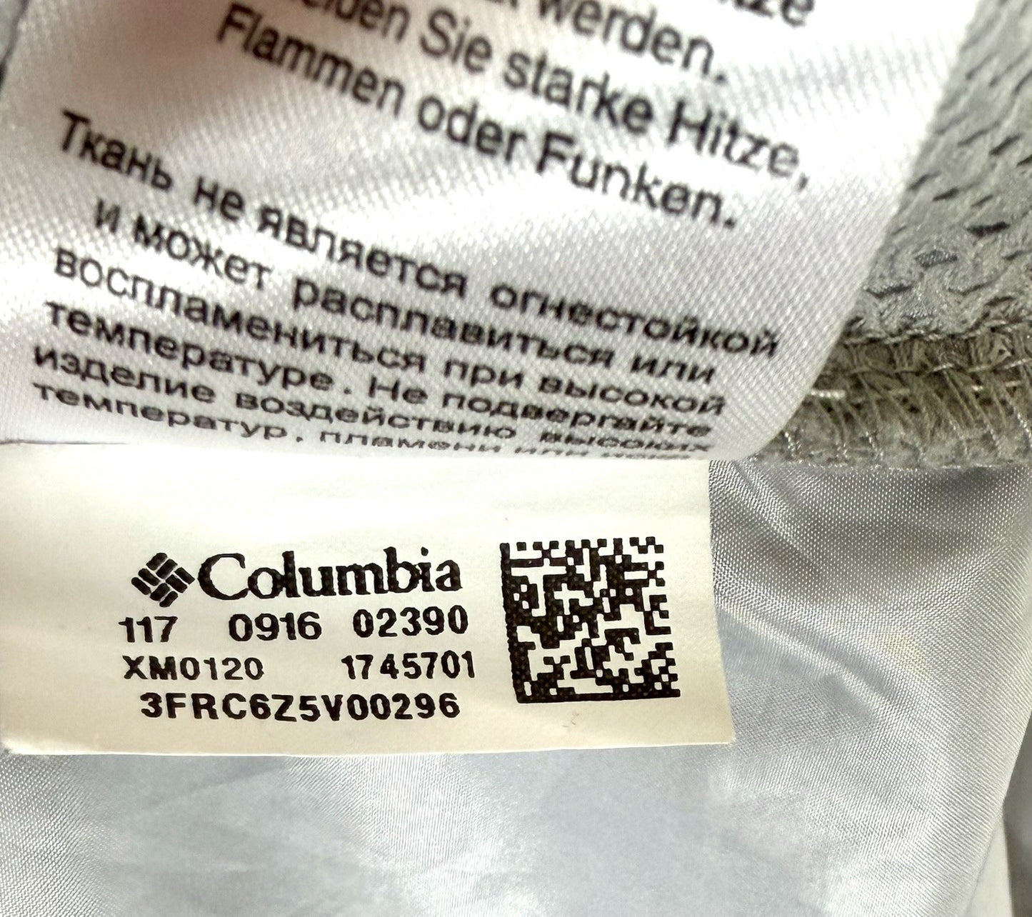 Columbia Terminal Spray PFG Grey Windbreaker Lightweight Jacket Men's Medium