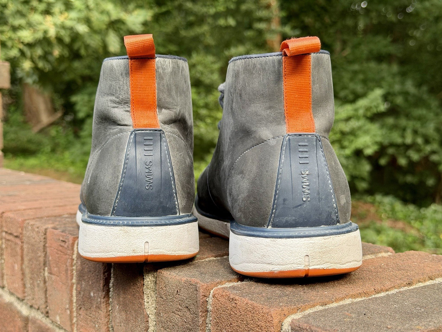 SWIMS Men’s Motion Chukka Waterproof Boots Navy Blue Orange Size 11.5 US / 44.5