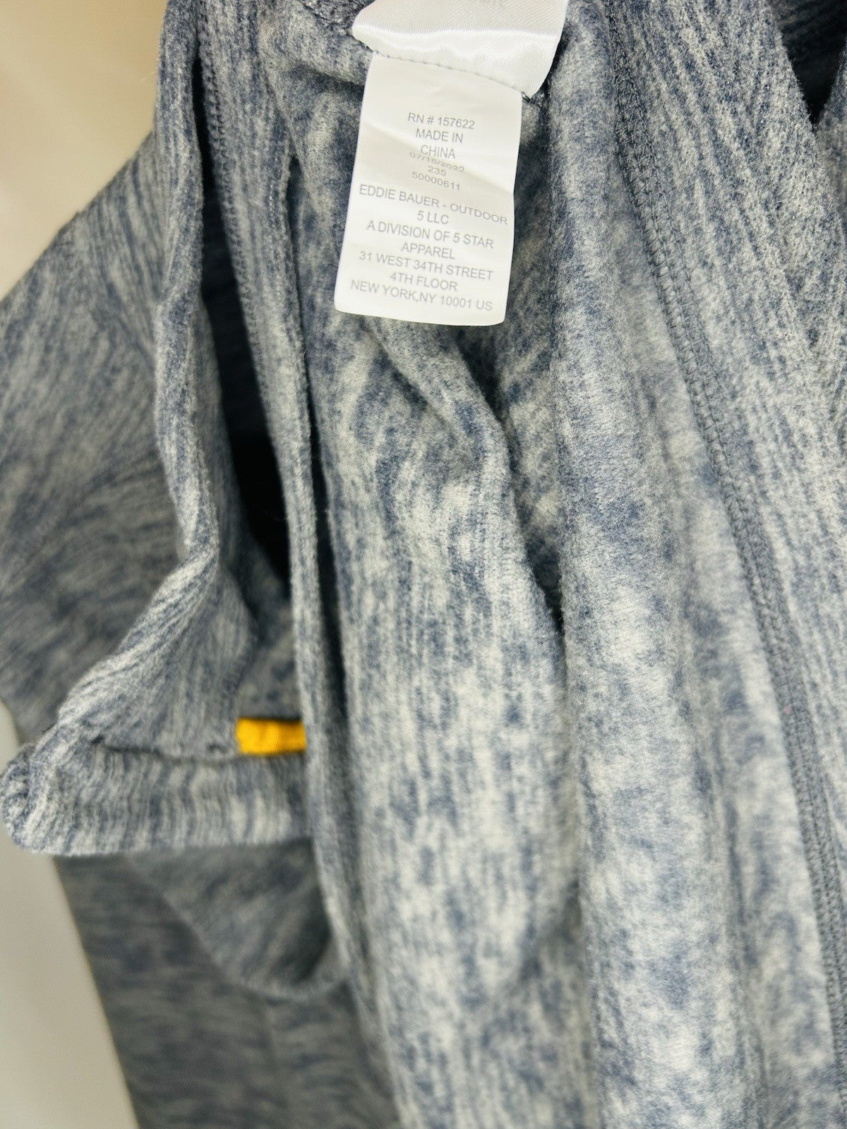 NWT Eddie Bauer First Accent Quarter Zip Jacket Men Cinder Gray M Fleece