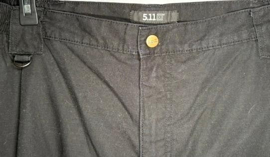 5.11 Tactical Cargo Pants Mens 42x30 Black Ripstop Workwear Utility