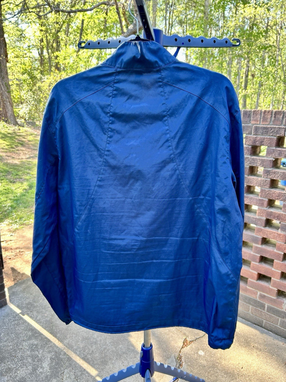 Port Authority/Michelin Tires Navy Track Windbreaker Pullover Men’s Medium