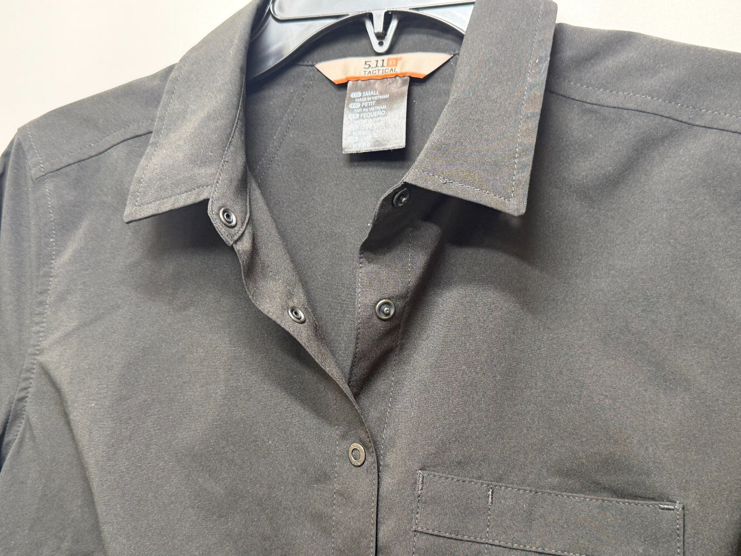 5.11 Tactical Performance Shirt Men's Small Long Sleeve Black Utility Cargo