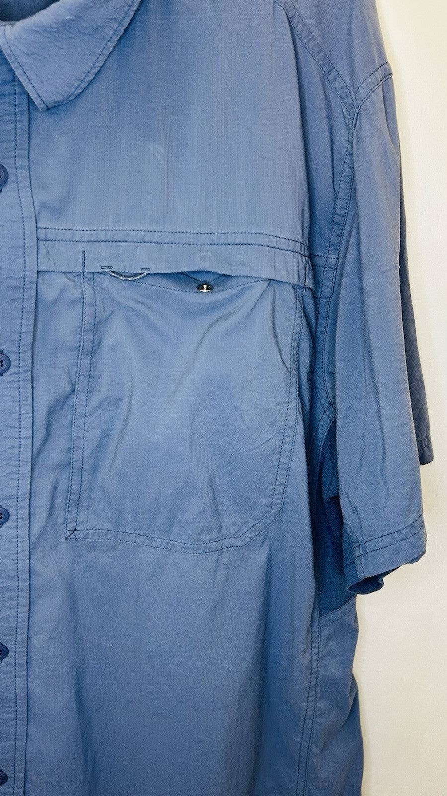 REI Men’s Co-op Sahara Tech Short-Sleeve Shirt In Thunder Blue Size Large