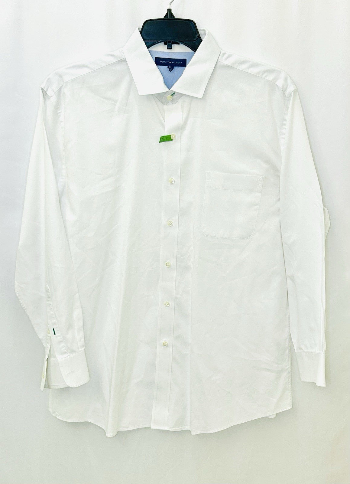 Tommy Hilfiger Men’s Shirt Long Sleeve  Button Up Slim Fit White - Size 17/32-33