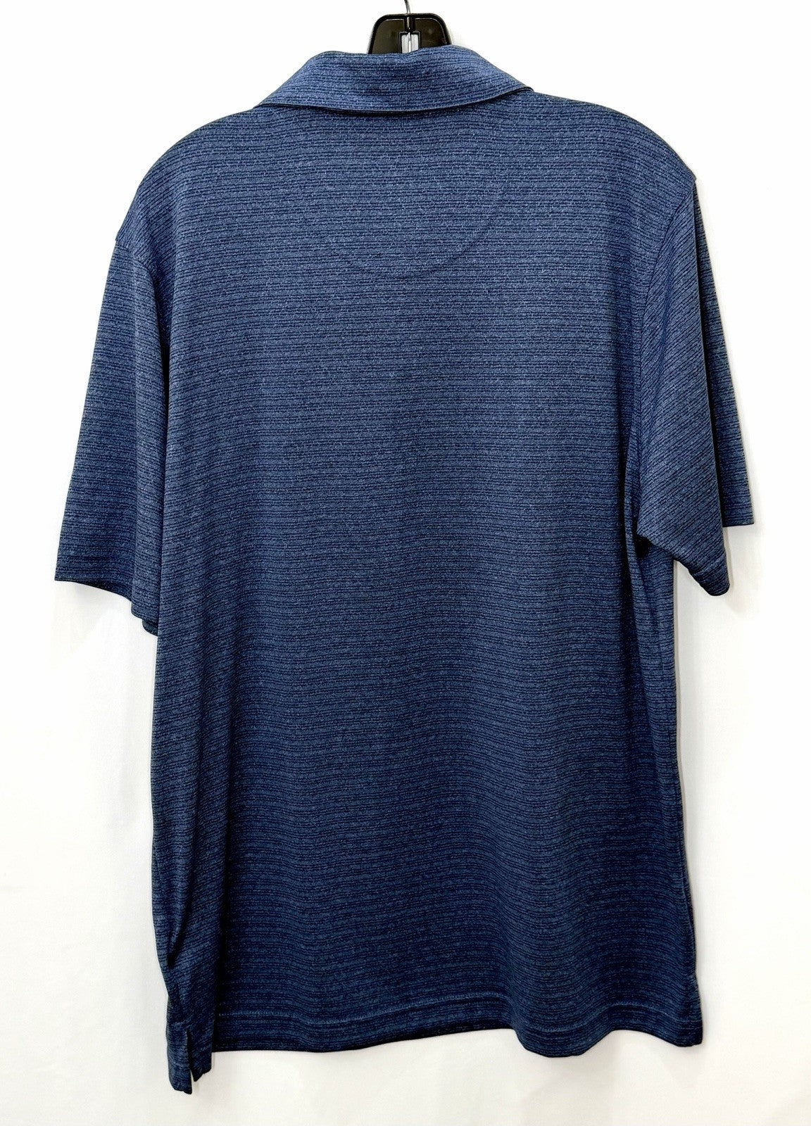 Bolle Golf Polo Shirt Mens Size Large Blue Striped Polyester MINT