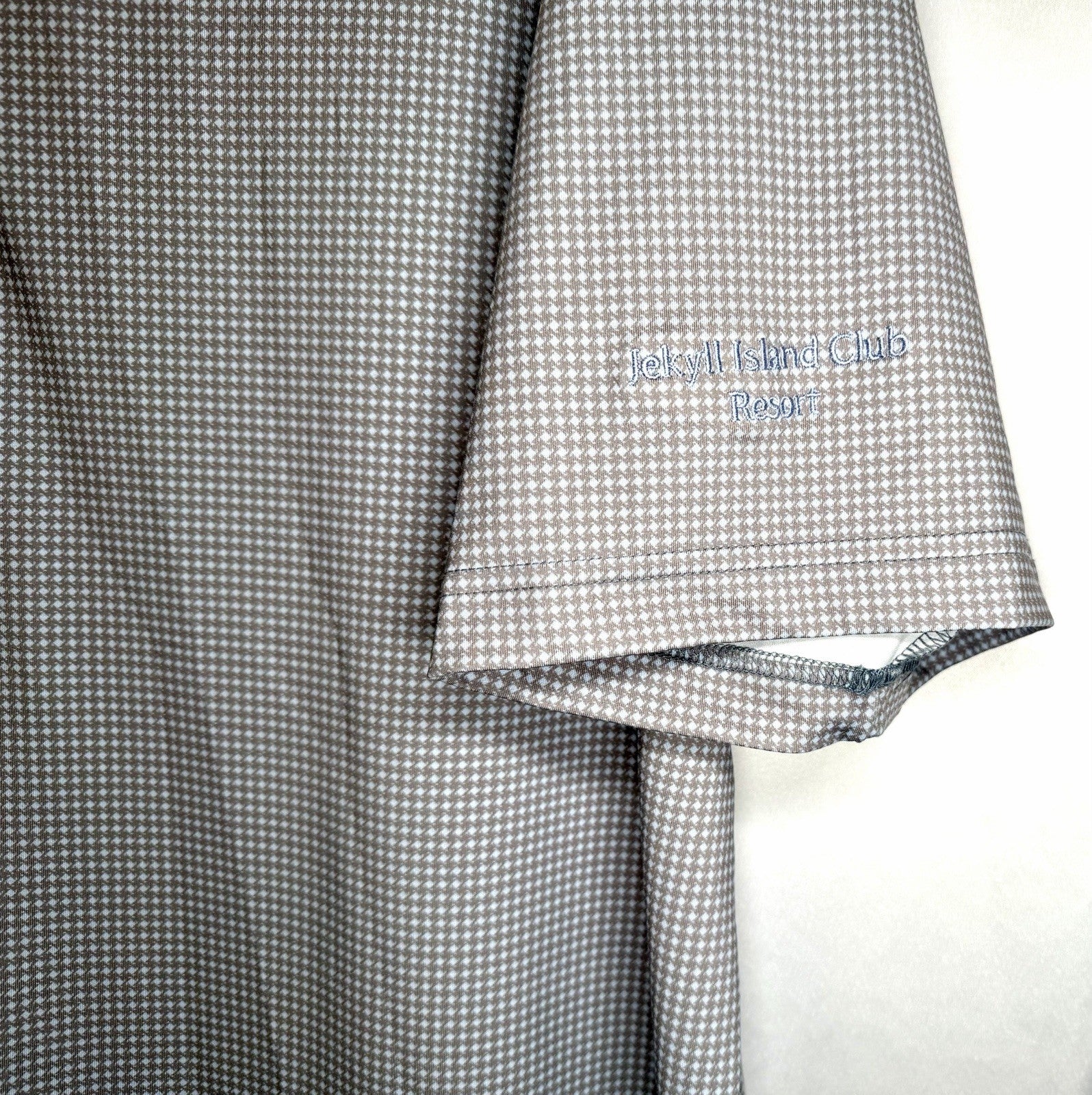 Turtleson Performance Polo Golf Shirt Men's X-Large Short Sleeve Micro Check