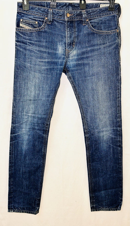 Diesel Thavar 3D Jeans Men’s Size 34x32 Dark Wash Slim Skinny Fit