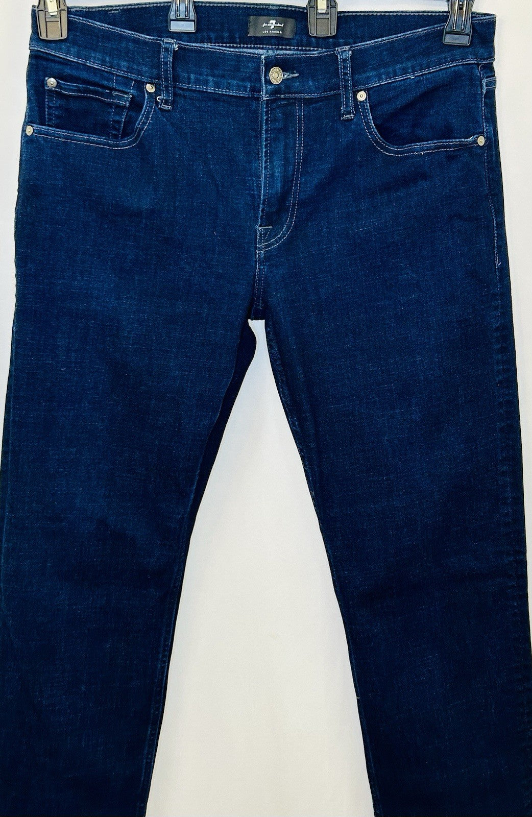 7 For All Mankind Slimmy 36’s Skinny Leg Dark Wash Men’s Size 36x32 ($198 New)