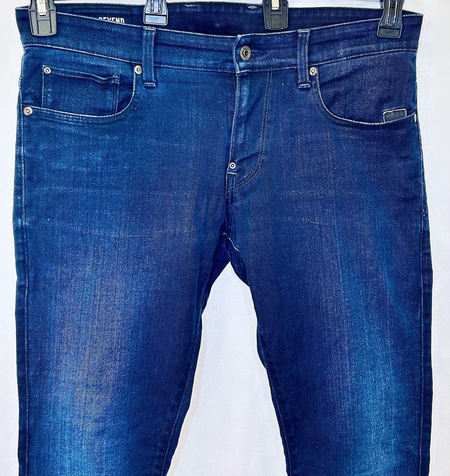 G-Star Raw Jeans Men’s 34x30 Blue Denim Revend Super Slim | Tapered
