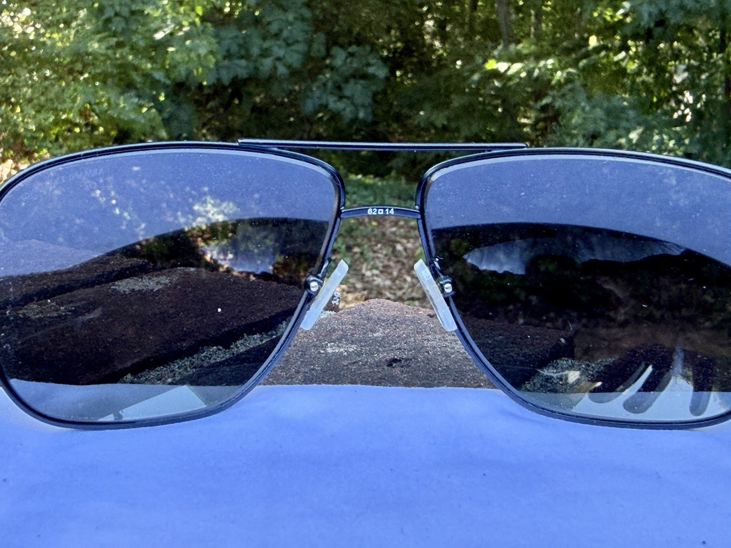 Armani Exchange AX2012S 606381 Matte Black Aviator Polarized Sunglasses 62mm