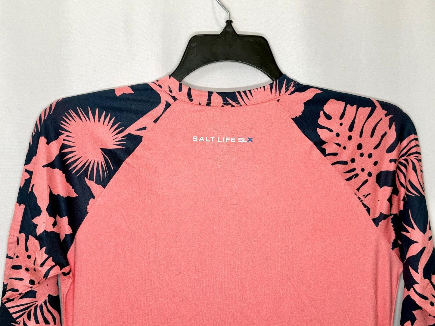 Salt Life Womens Escapism SLX Long Sleeve Performance Dress In Coral Heather NWT