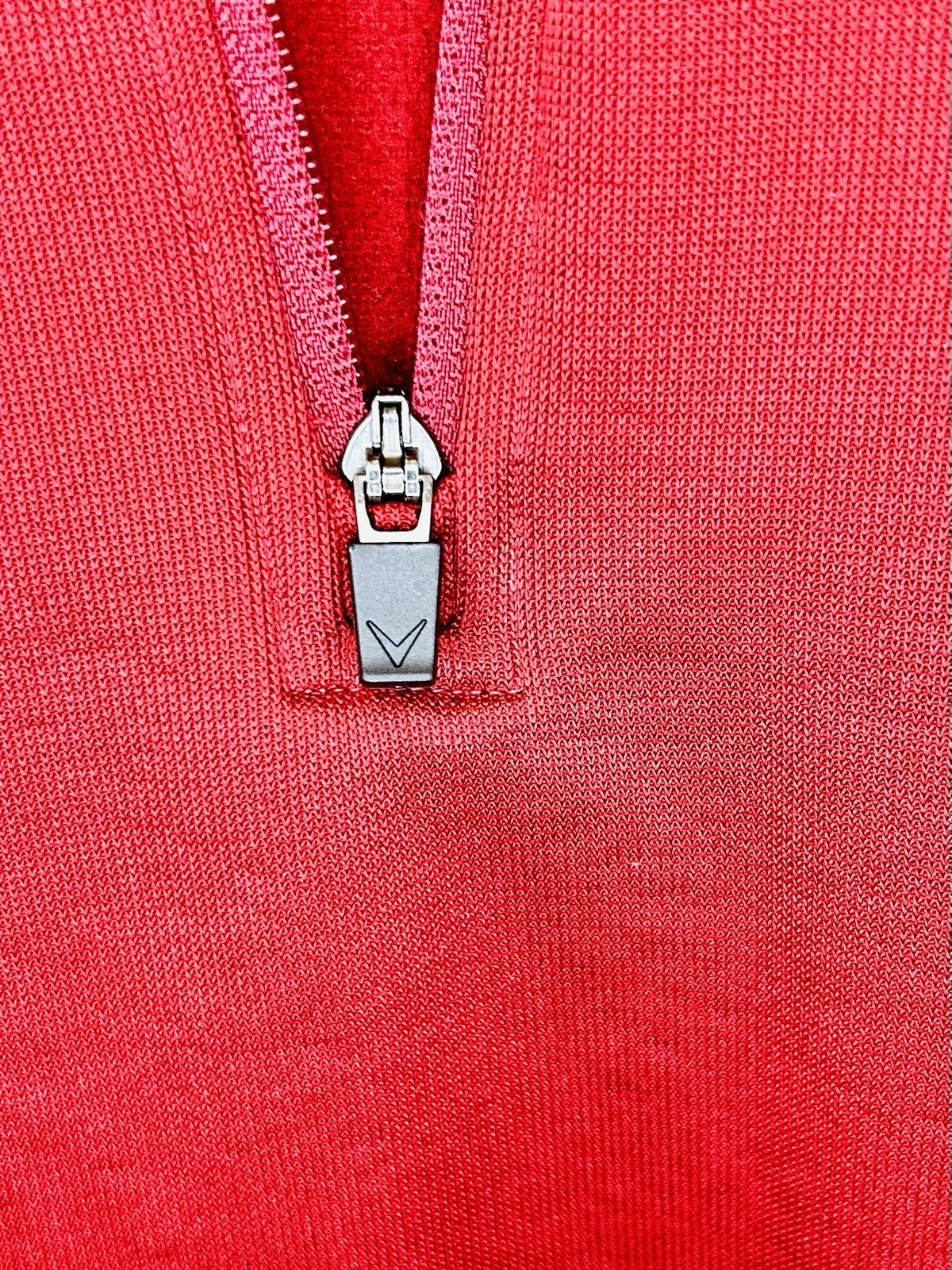 CALLOWAY MENS LONG SLEEVE RED QUARTER ZIP GOLF PULLOVER - SIZE M Medium