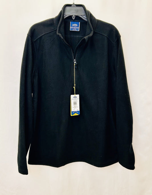 NWT AFTCO MEN'S SUNDOWN 1/4 ZIP FLEECE / BLACK / MEN’S LARGE