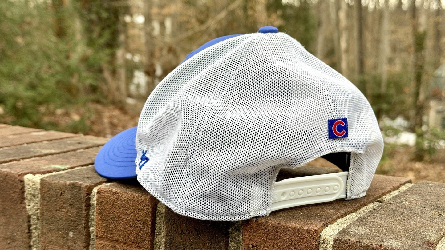Men's Chicago Cubs '47 Royal/White Burgess Trucker Snapback Hat