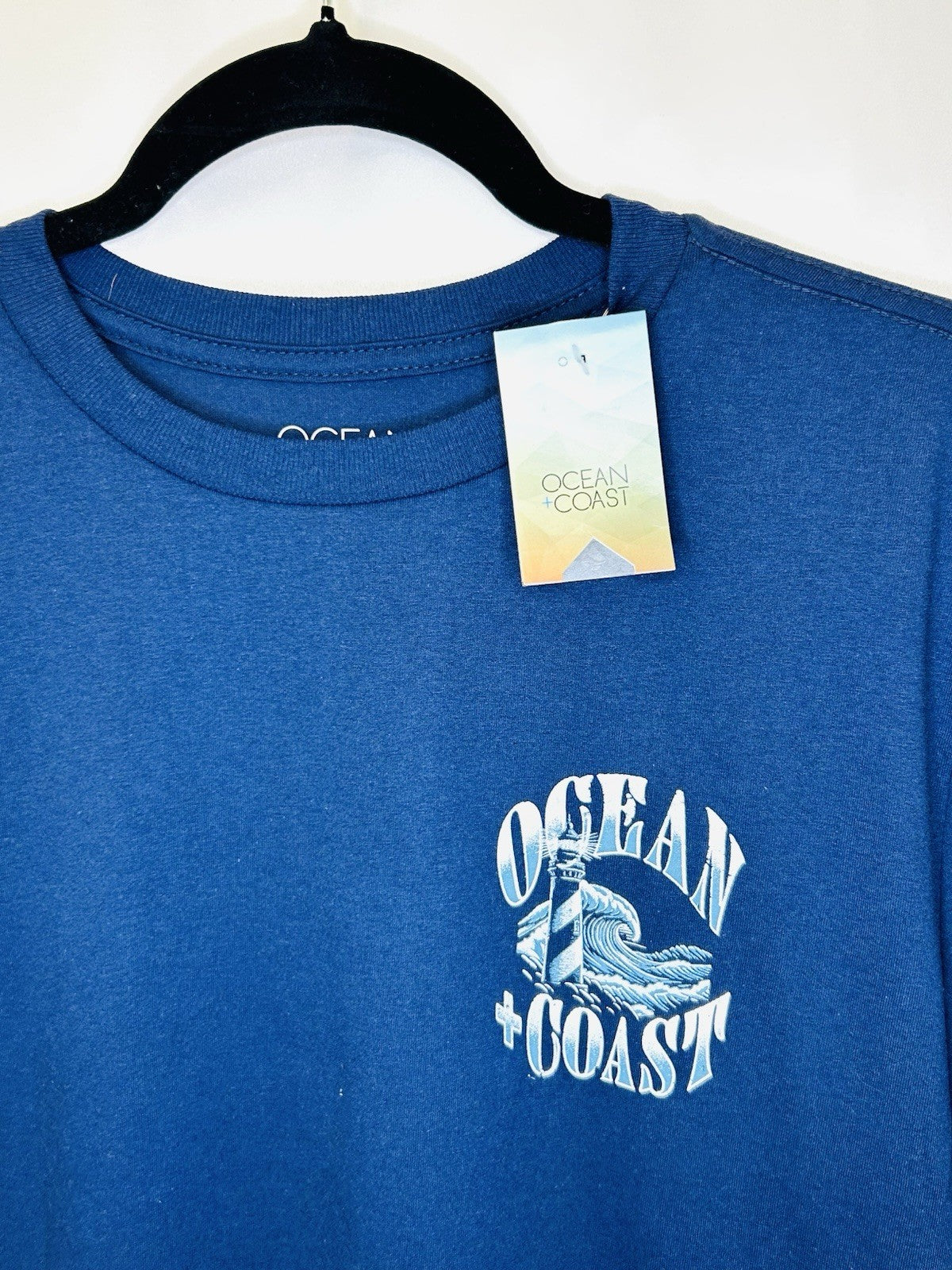 NWT Ocean Coast Lighthouse Graphic Short Sleeve Shirt - Men’s Medium