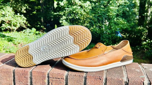 NWOT Olukai Kakaha Fox/Fox Leather Slip-on Shoes US Size Men’s 11 ($130 Retail)