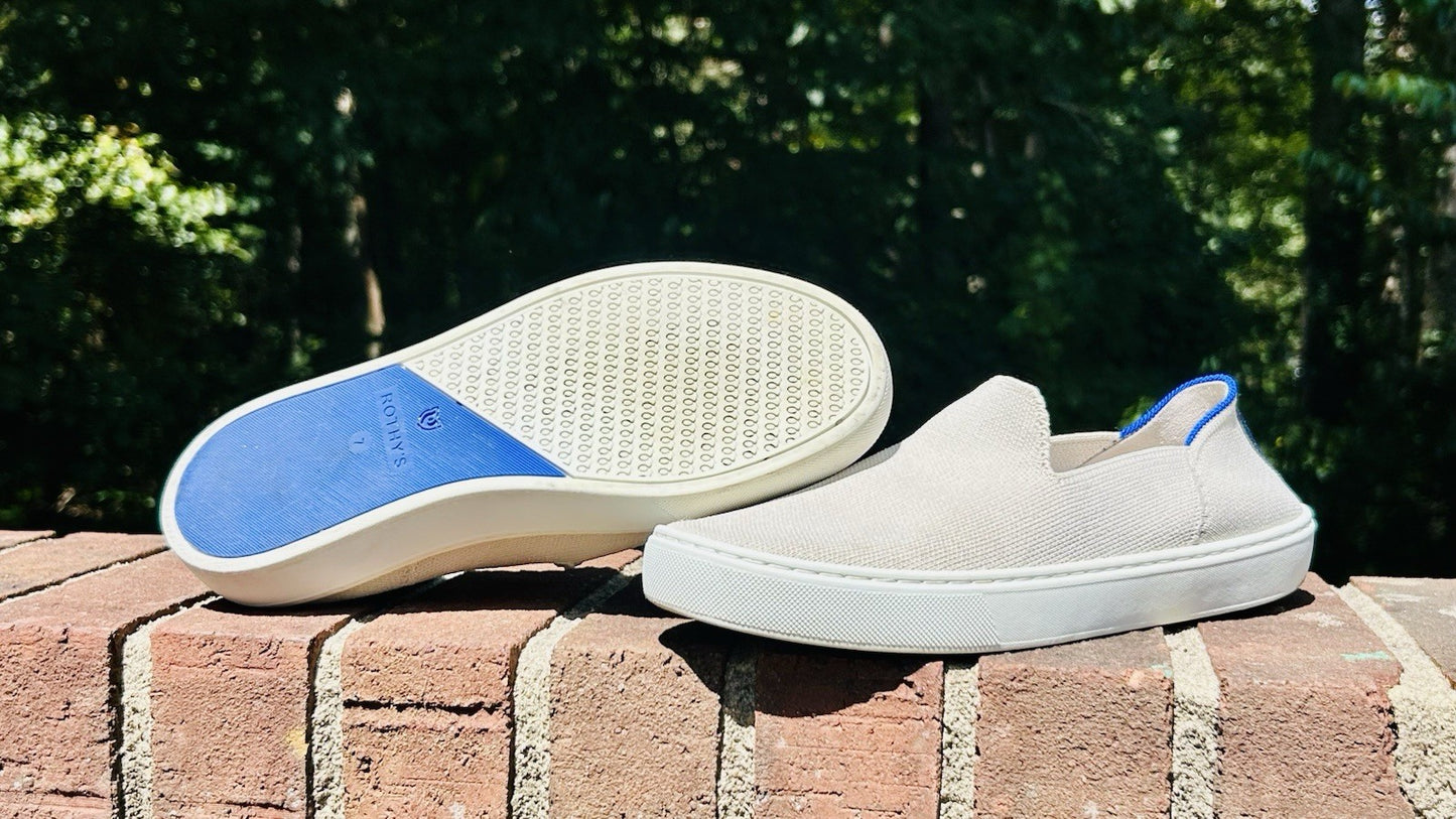 Rothy's Shoes / The Original Casual Sneaker / Slip-On / Women's Size 7 / White