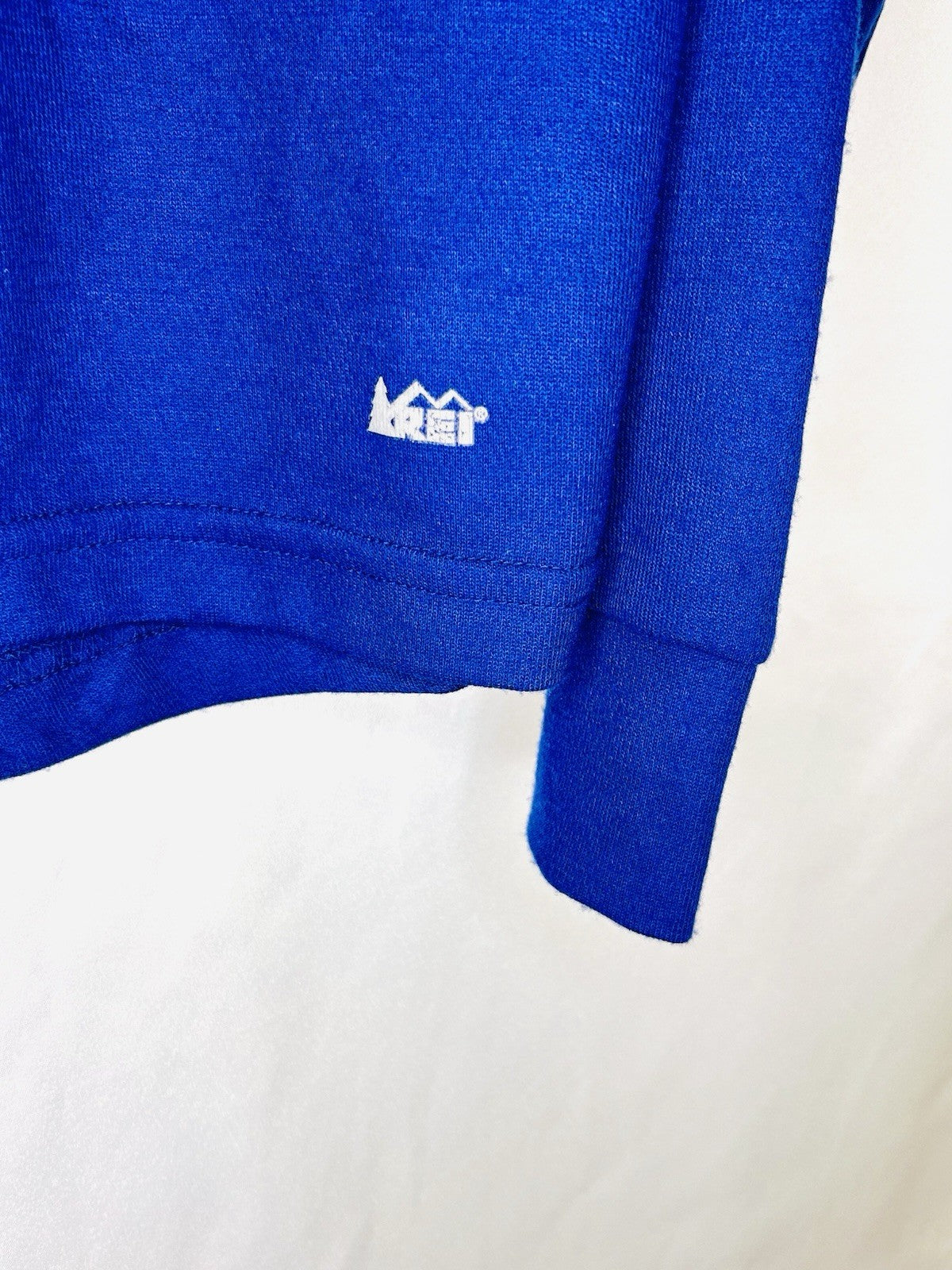 REI Co-op 1/4 Zip Pullover Sweatshirt Men's Large Blue Stretch Active Outdoor