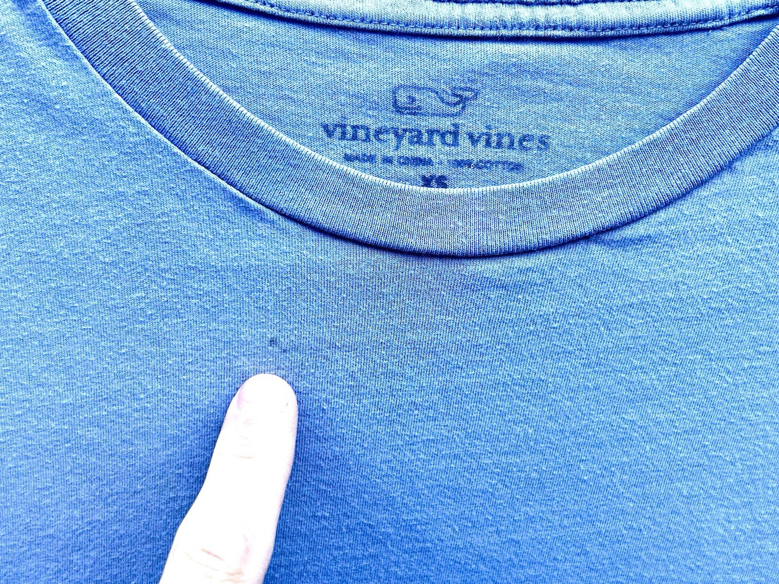 Vineyard Vine Men’s Small Blue Short Sleeve Boat Graphic Tee