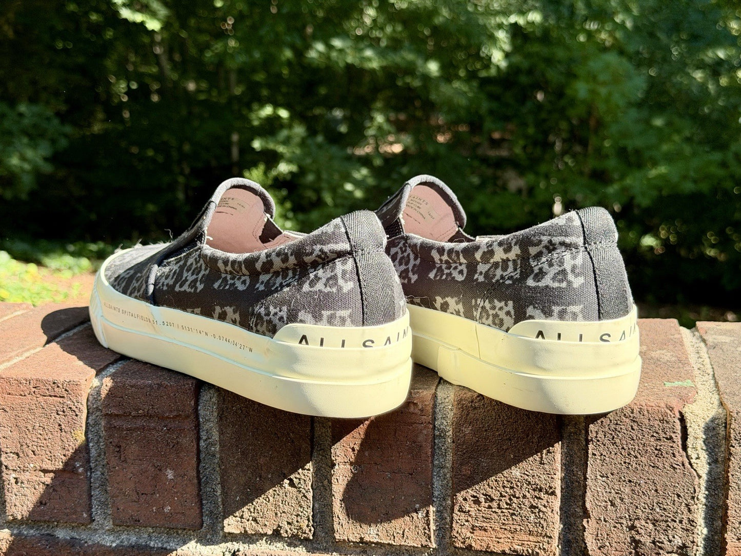 Allsaints London Spitalfields Slip On Cube Low Top Sneakers Men's 12 US 45 EU
