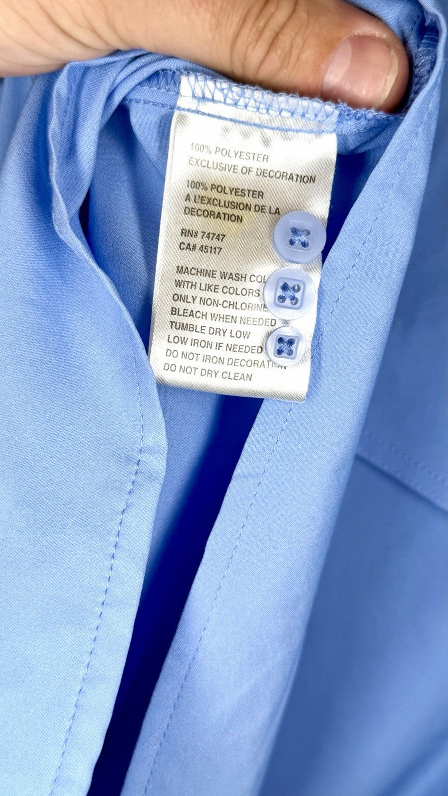World Wide Sportsman Fishing Shirt Men’s L Periwinkle Vented Short Sleeve Button