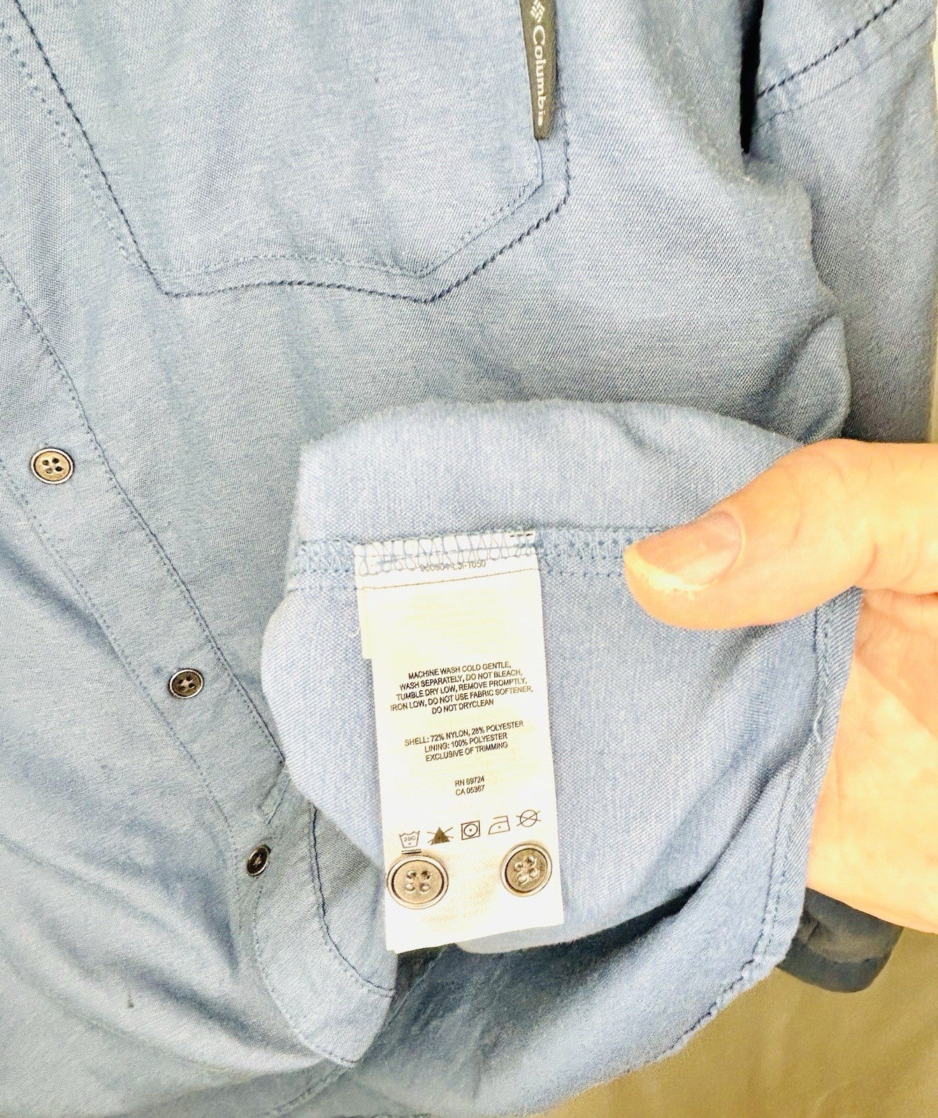 Columbia Men`s Pilsner Peak Ii Long Sleeve Shirt Large Grey Ash