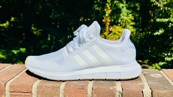 Adidas Men's Sneakers Size 12 Swift Run Triple White Athletic Casual Shoes