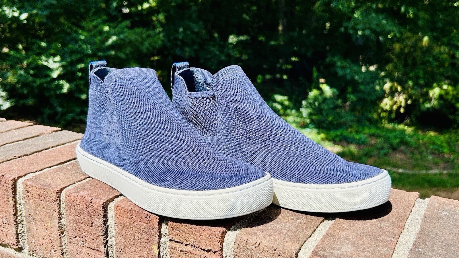 Rothy’s Women’s The Chelsea Pull-On High Top Ankle Boots Nightfall Navy Blue 9.5