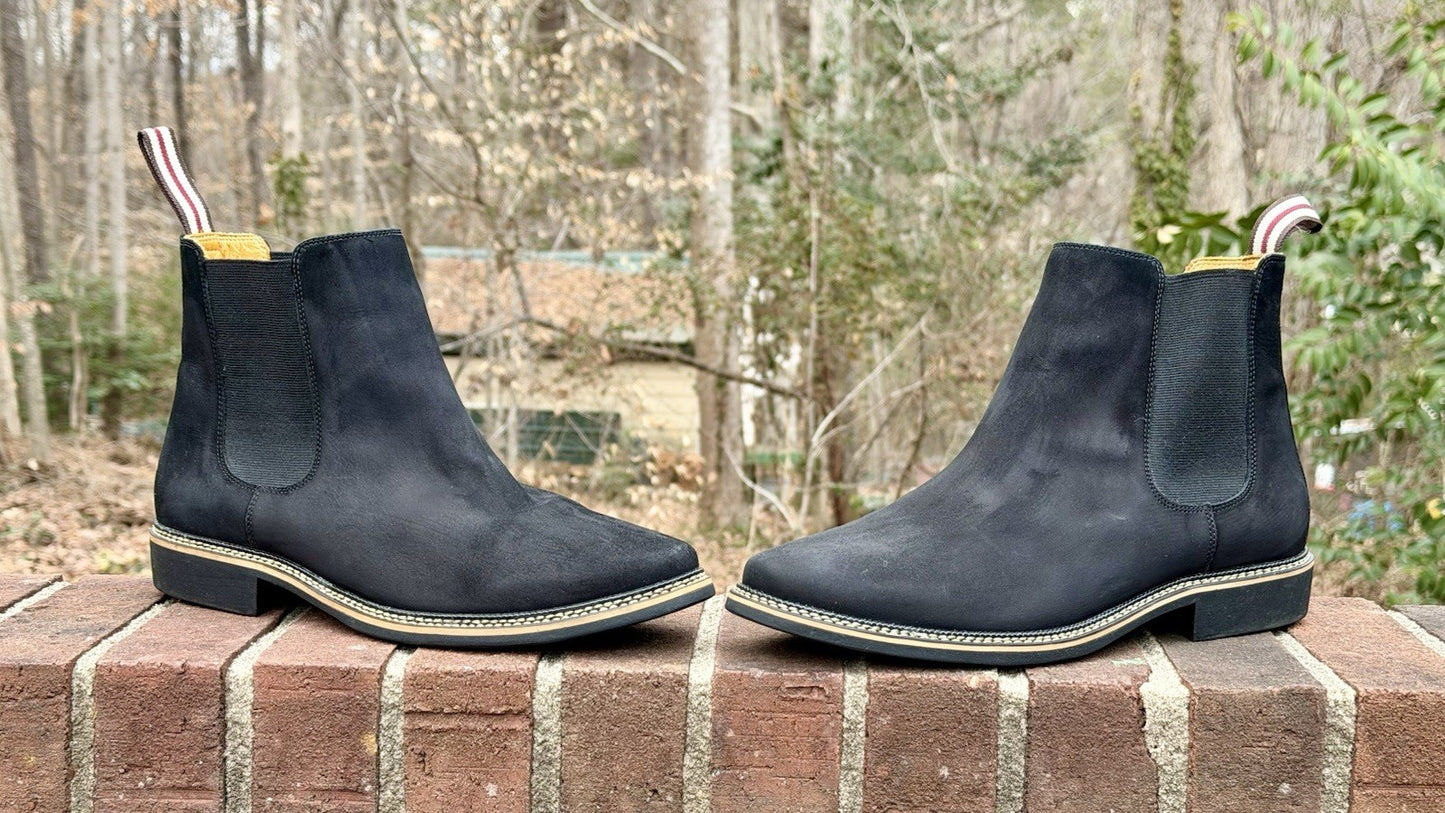 De Wolf Black Suede Chelsea Boots Men’s Size 11.5 / Worn Twice