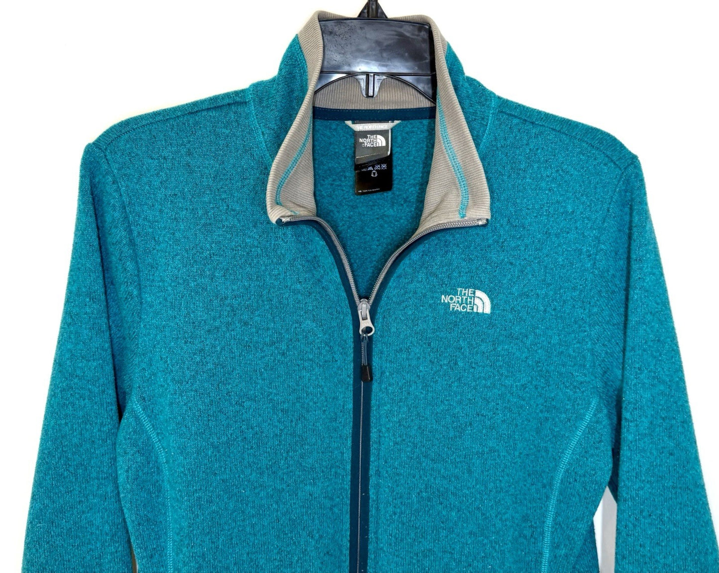 The North Face Women's Full Zip Fleece Jacket - Green - Size Large