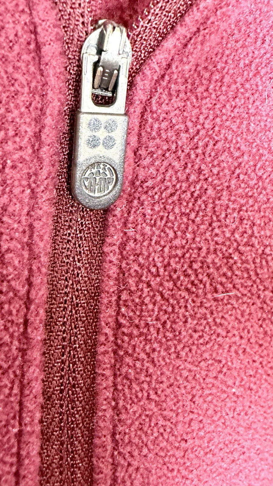 REI Co-Op Jacket Womens XXL Burgundy Micro Fleece 1/4 Zip Lightweight Pullover