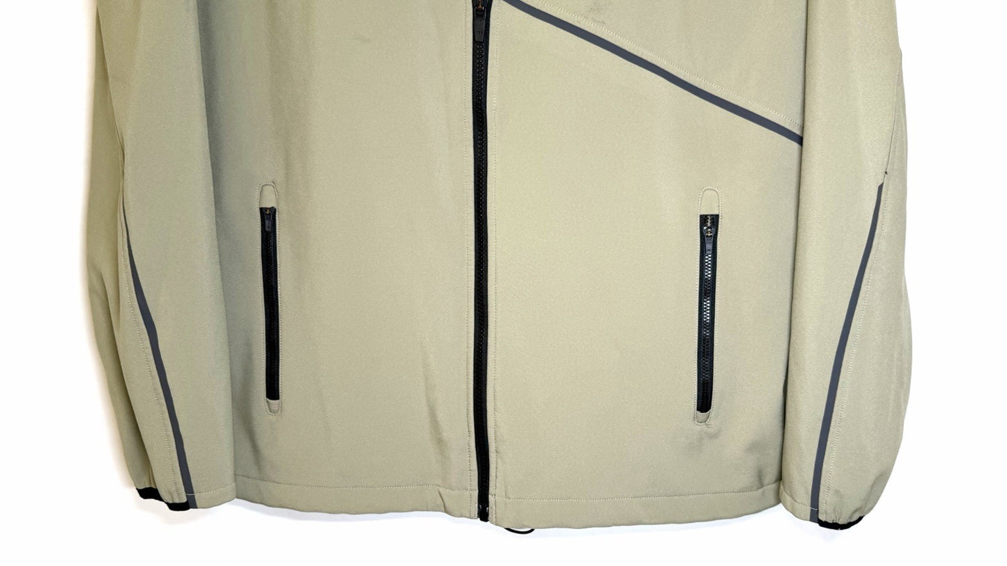 HUK CROSSLAKE WINDBLOCK JACKET / MEN’S SIZE LARGE / OLIVE-BLACK