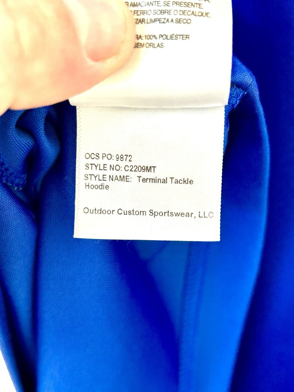 Columbia PFG & Chicago Cubs Men’s Medium Blue Long Sleeve Performance Hoodie