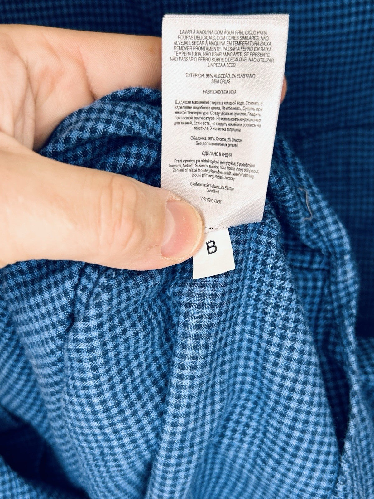 COLUMBIA SPORTSWEAR CO. Mens Size M Blue Plaid Flannel Shirt Cotton/Stretch