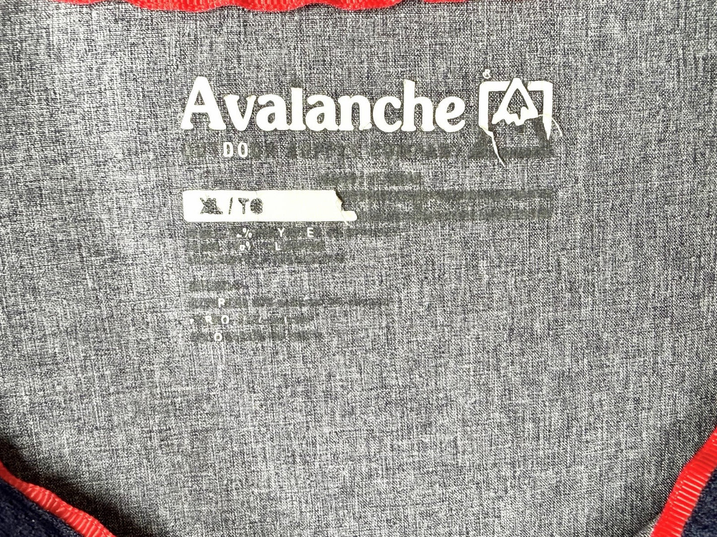 Avalanche Shirt Mens Size Large Blue Short Sleeve Button Up Performance Hiking