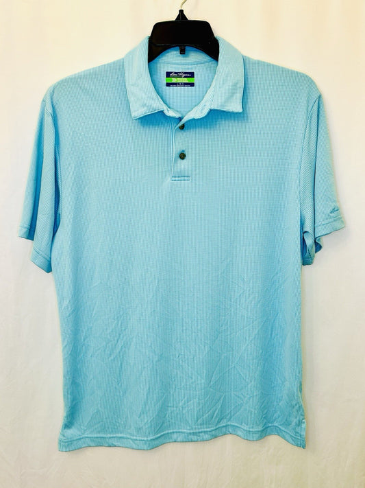 Men's Ben Hogan Performance Blue Short Sleeve Polo Golf Shirt Size L Large