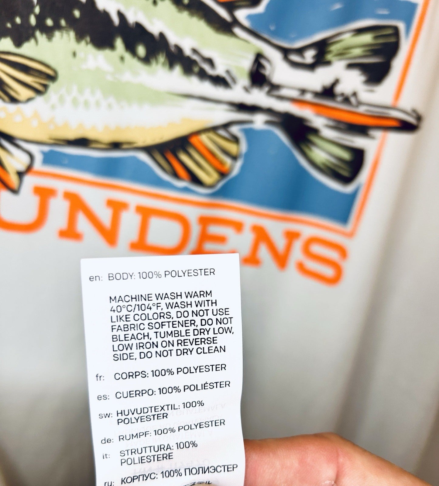 GRUNDENS OFF TO THE RACES SS TECH TEE | MEN’S LARGE | WORN ONCE